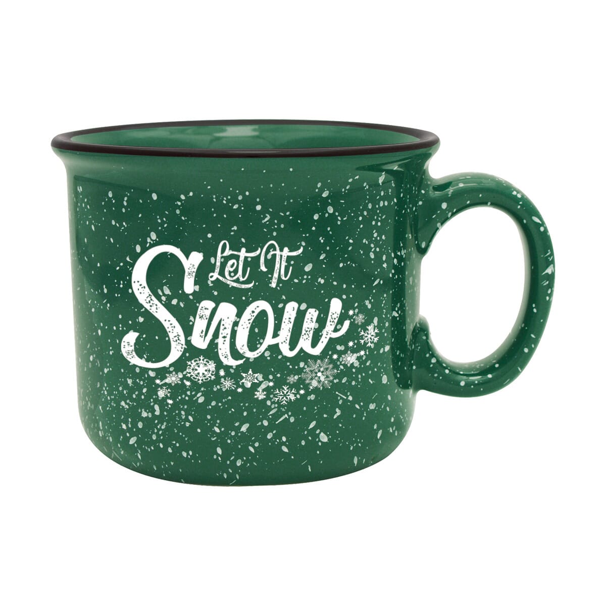 Ceramic mug with holiday saying
